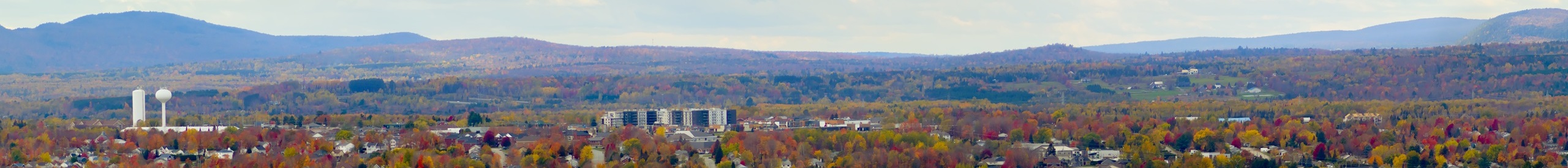 Landscape photo of the city of Sherbrooke
