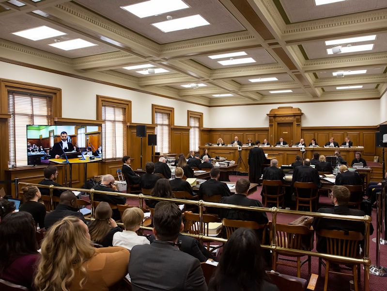 Deuxième audience au Palais de Justice de Winnipeg (Cour d'appel du Manitoba)