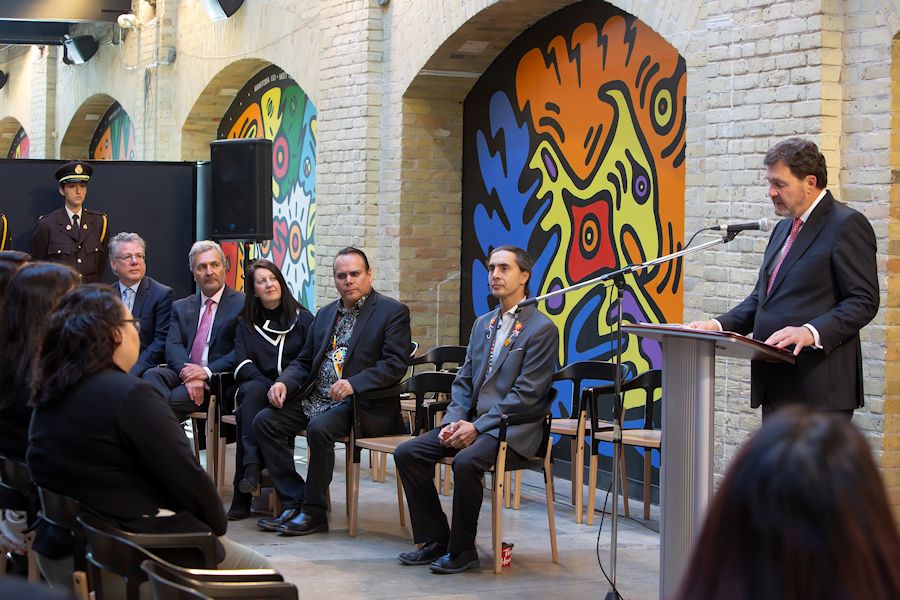 Rencontre avec les membres des Premières nations.